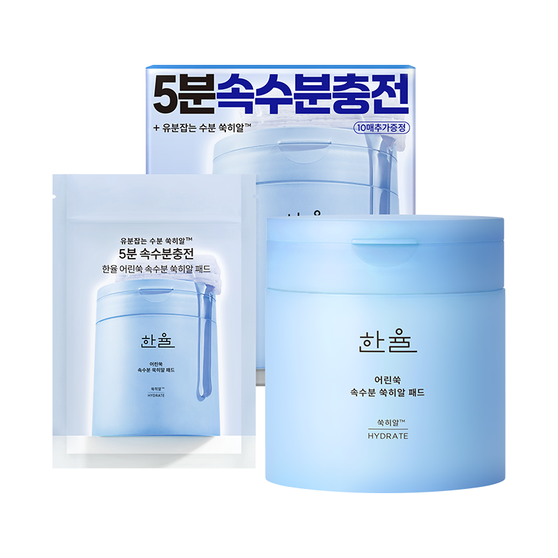 [은행잎패드 증정] 어린쑥 속수분 쑥히알 패드 기획세트 (60매+10매)