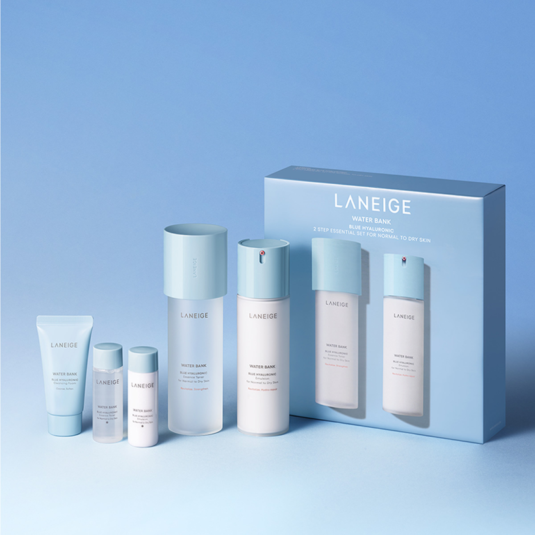 워터뱅크 블루 히알루로닉 기초 세트(중·건성) 160ml+120ml 상품 이미지 1