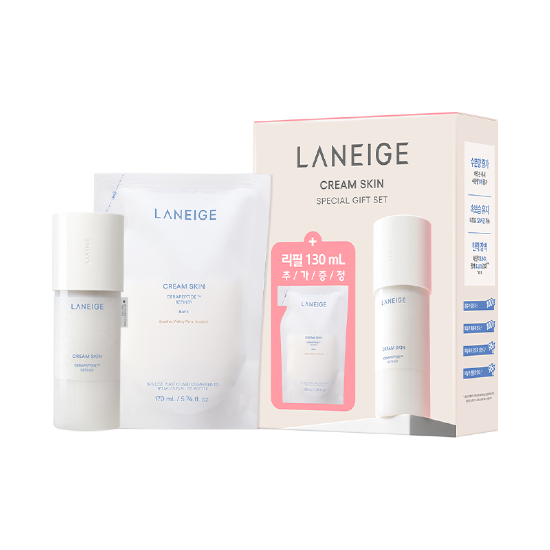 크림스킨 스페셜 기프트 세트 (본품170ml+리필130ml) 상품 이미지 2