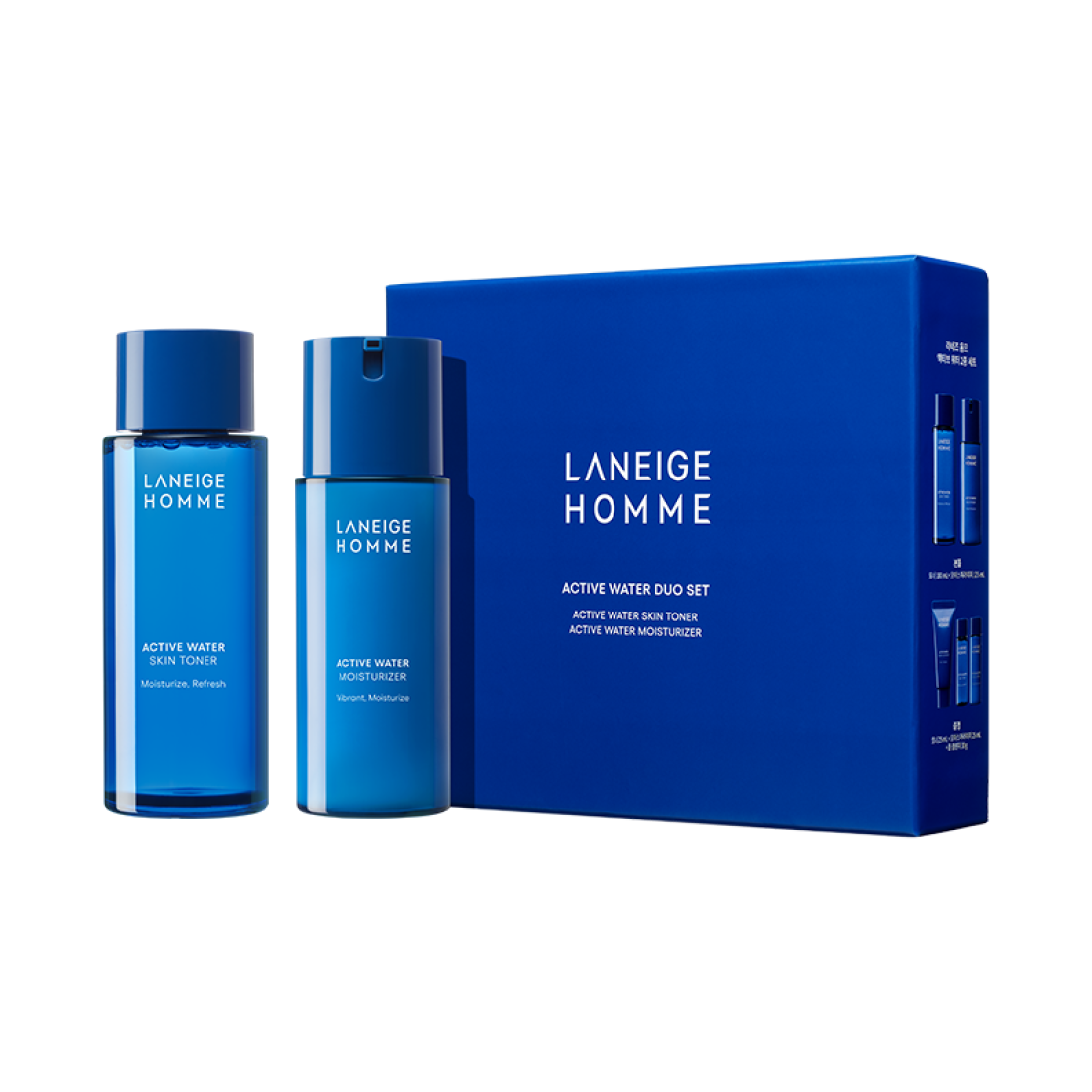 옴므 액티브 워터 2종 세트 (스킨 180ml+모이스처라이저 125ml) 상품 이미지 3