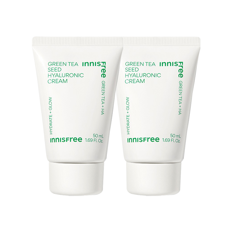 [2EA] 그린티 씨드 히알루론산 크림 (튜브) (50ml+50ml)