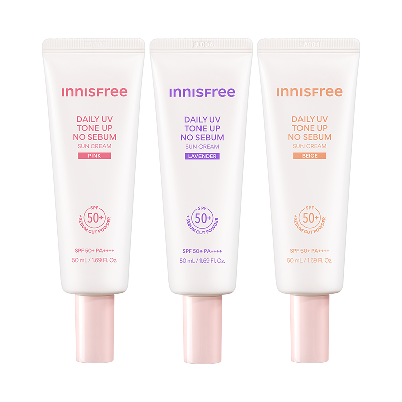데일리 유브이 톤업 노세범 선크림 (핑크/라벤더/베이지) 50ml