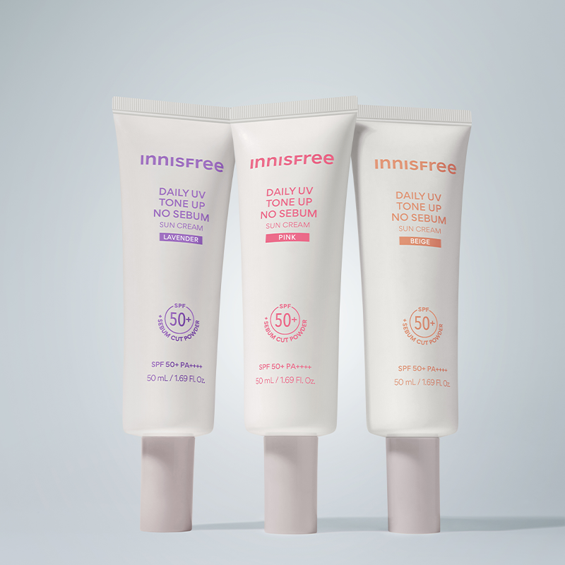 데일리 유브이 톤업 노세범 선크림 SPF 50+/PA++++ (핑크/라벤더/베이지) 50ml 상품 이미지 2