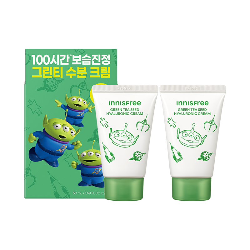 [토이 스토리 5] 그린티 히알루론산 크림 더블 기획세트 (50ml + 50ml) 상품 이미지 1