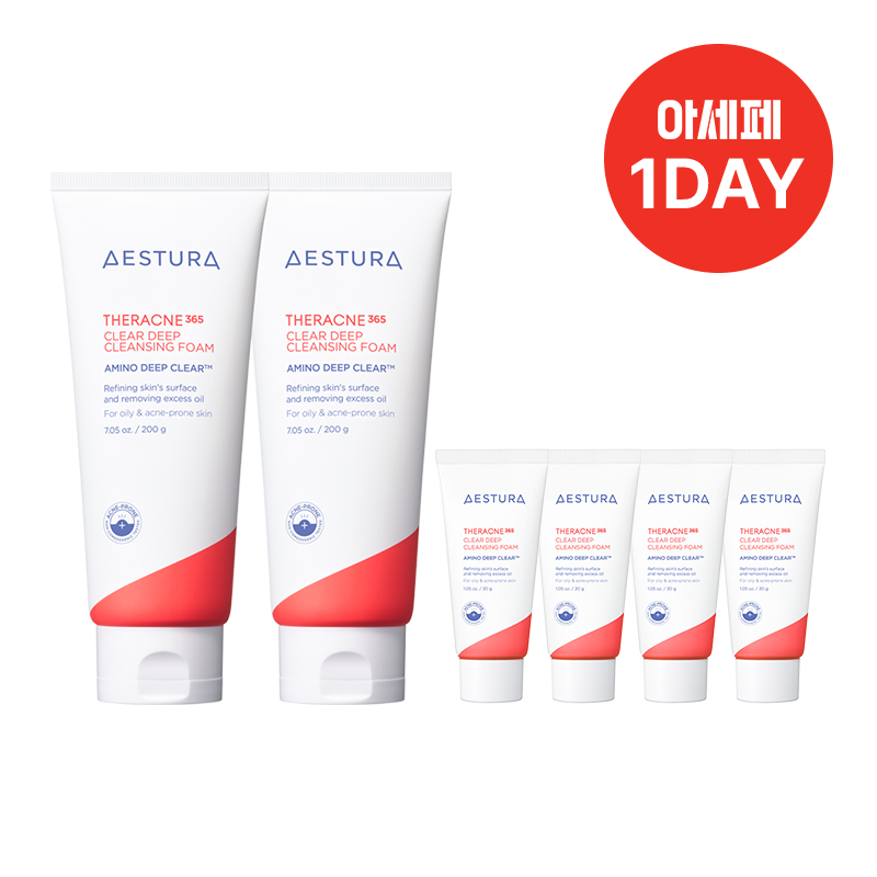 [원데이] 테라크네365 클리어 딥 클렌징 폼 200g*2