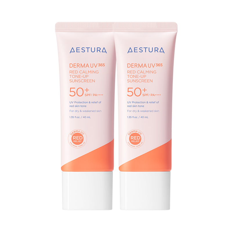 [더블]더마UV365 레드진정 톤업 선크림 40mlX2개 SPF50+ PA++++(본품1개 용량 추가 증정) 상품 이미지 2