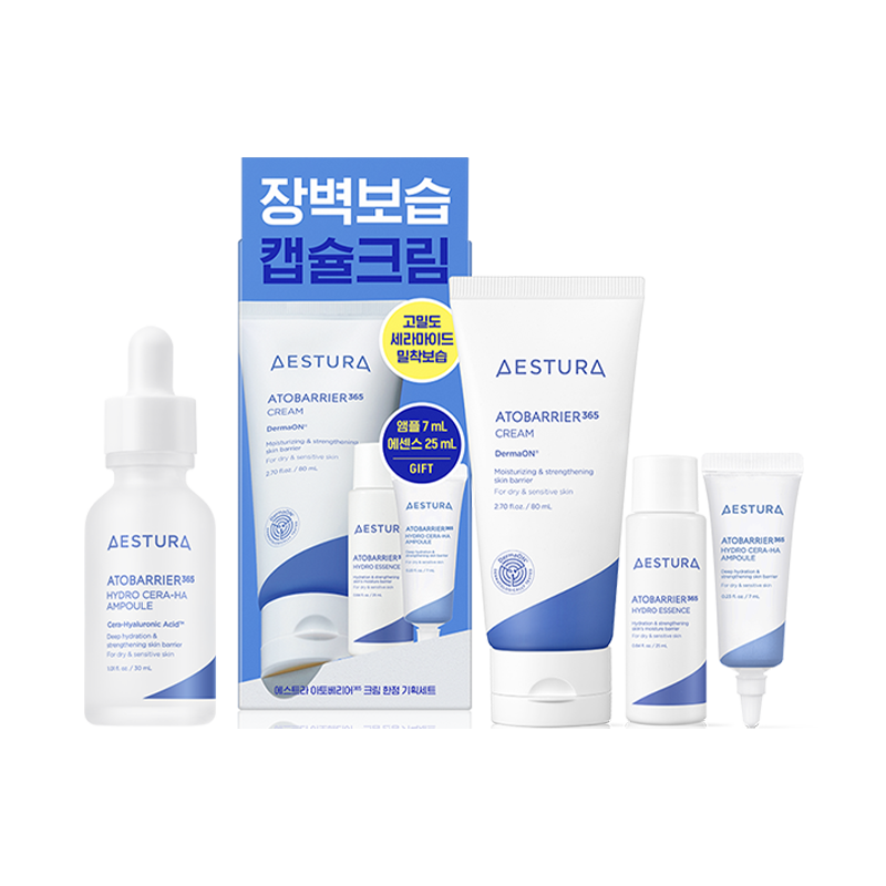 [듀오] 아토베리어365 세라-히알 속수분 앰플 30ml + 크림 80ml 단품 기획세트