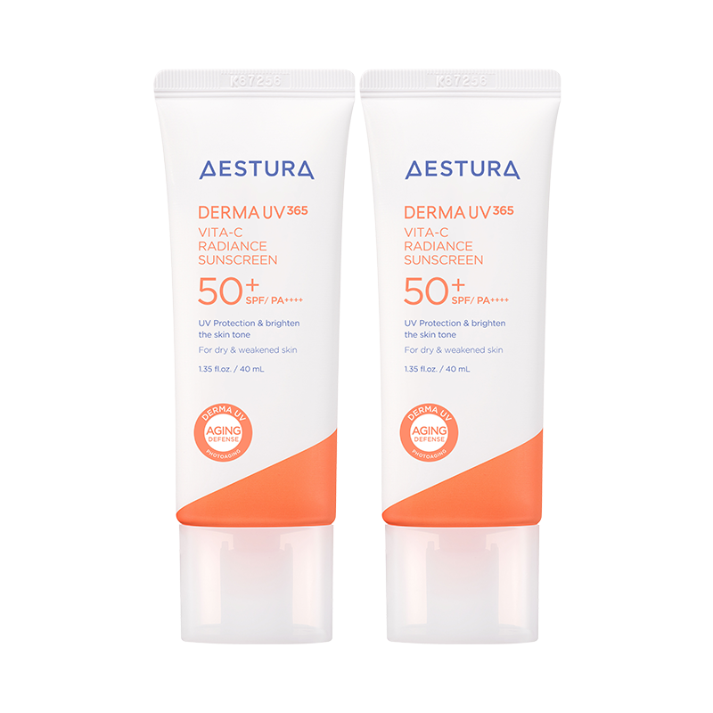 [더블] 더마UV365  비타C 광채수분 선크림 40mlX2개 SPF50+ PA++++(본품 1개 용량 추가 증정) 상품 이미지 2