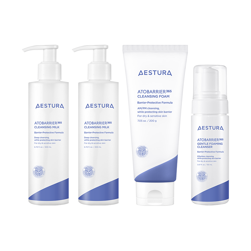 [4입] 아토베리어365 클렌징밀크 200ml*2개+클렌징폼 200g1개+젠틀 포밍클렌저 150ml1개 상품 이미지 2