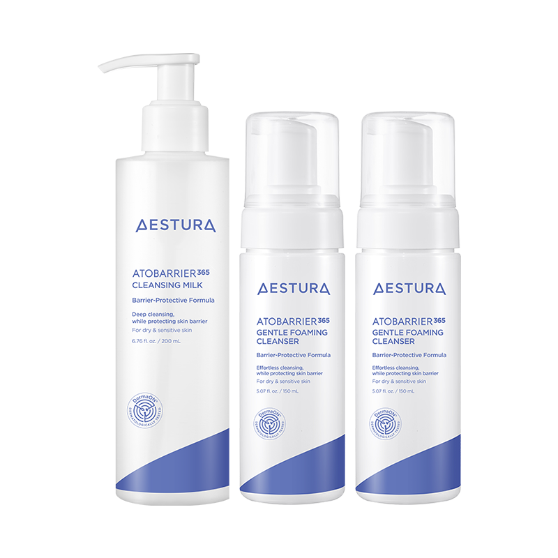 [3입] 아토베리어365 클렌징밀크 200ml 1개+젠틀 포밍클렌저 150ml*2개 상품 이미지 2