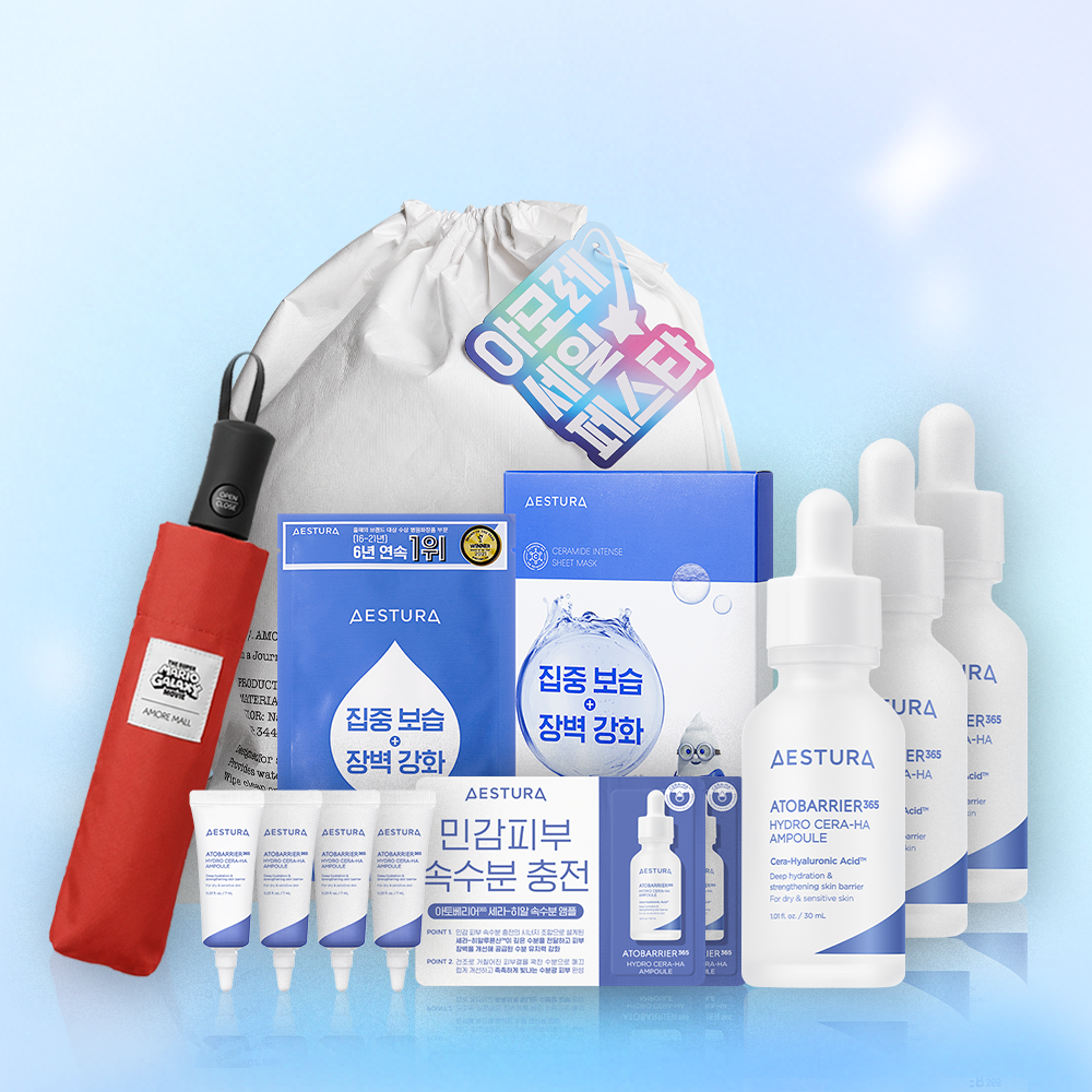 [슈퍼마리오 갤럭시] 아토베리어365 세라-히알 속수분 앰플 30ml*3입 상품 이미지 1