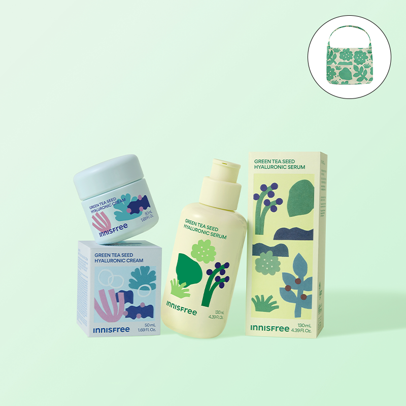 [마키토이콜라보SET] 그린티 씨드 히알루론산 세럼 130ml + 크림 50ml