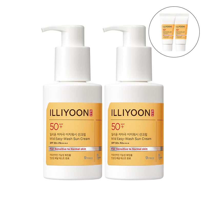 [2입] 저자극 이지워시 선크림 SPF50+/PA++++ (150mlx2)