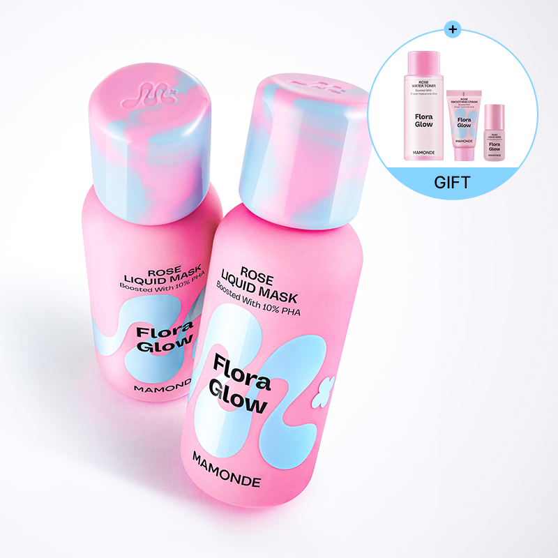 [더블] BEST 플로라글로우 로즈 리퀴드 마스크 (80ml x 2개)