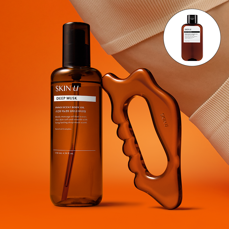 스킨유 이노센트 딥 머스크 바디오일&괄사 증정 기획 130ml