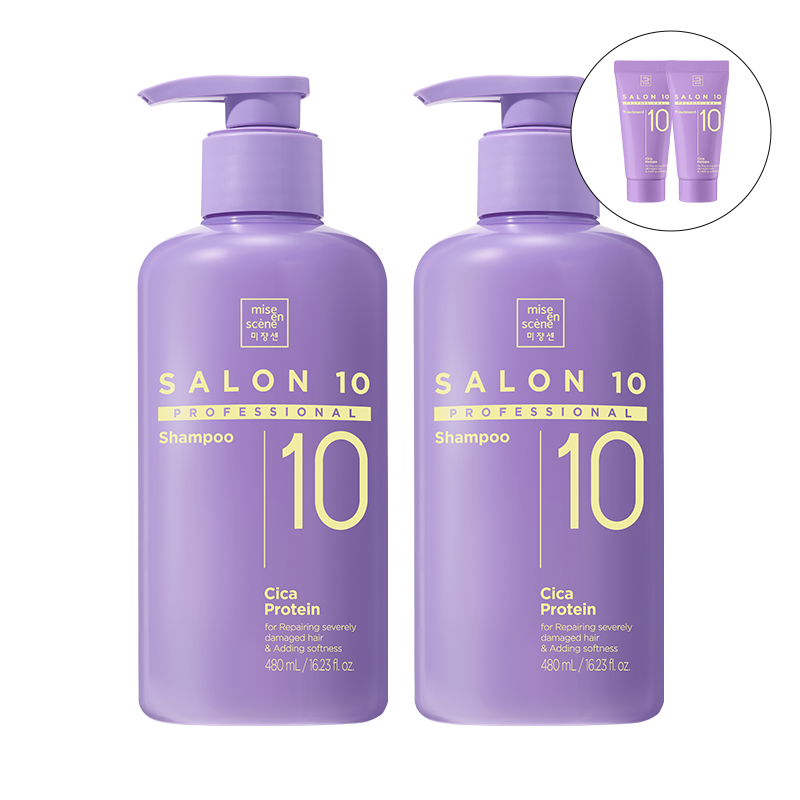 [2입] 살롱10 프로페셔널 시카 프로틴 샴푸 (480mlx2)