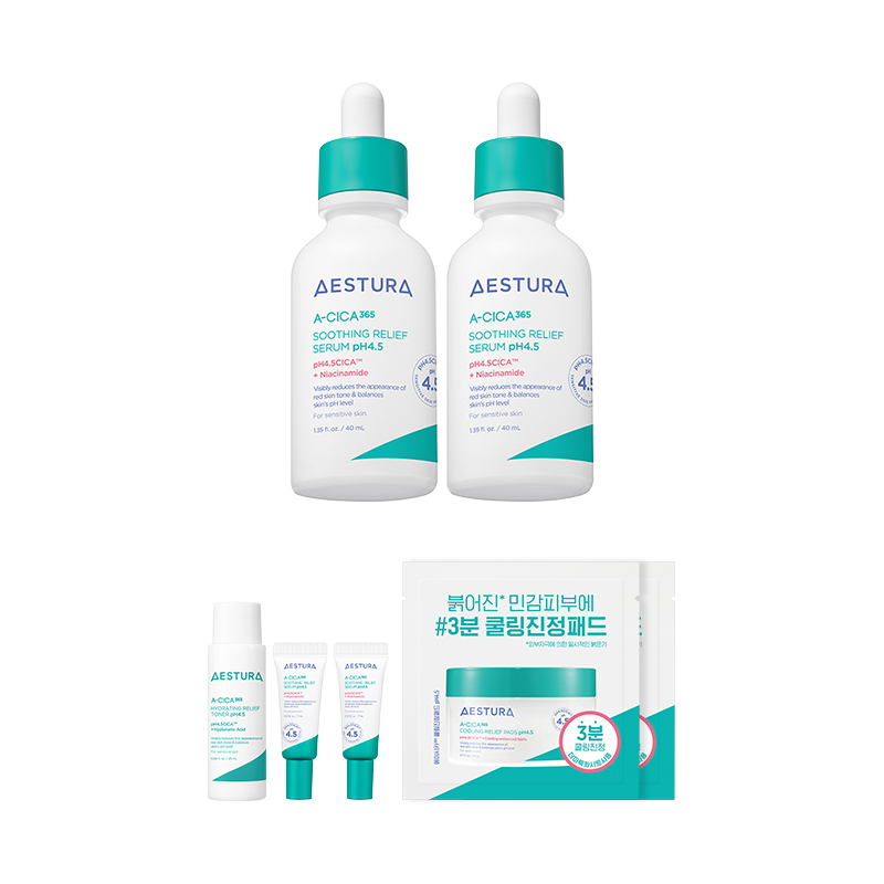 [더블]에이시카365 흔적진정세럼pH4.5 40ml*2