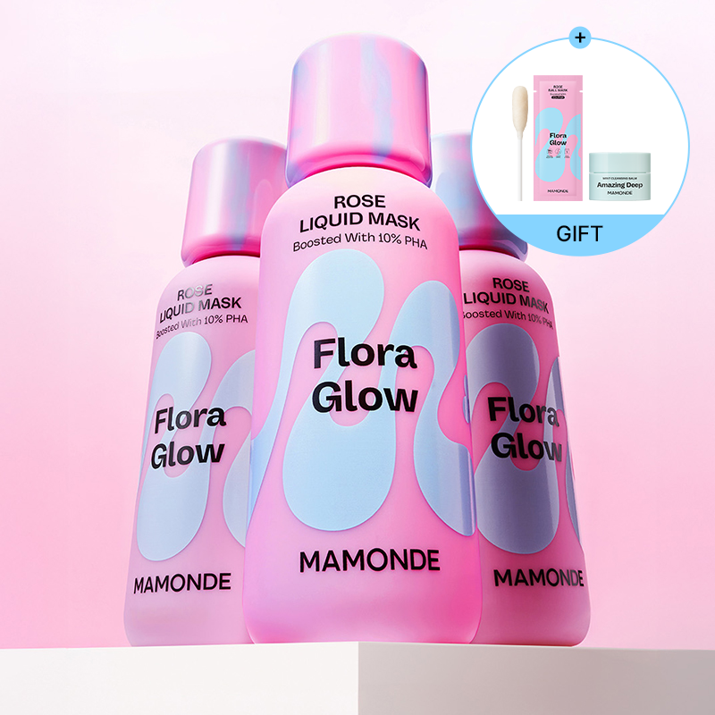 [싱글] BEST 플로라 글로우 로즈 리퀴드 마스크 80ml