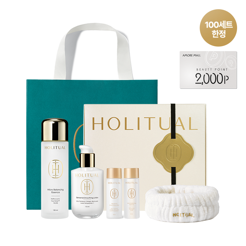 [설 추천] 베이직 스킨케어 2종 세트 (마이크로 밸런싱 에센스+엘리멘탈 스무딩 로션)