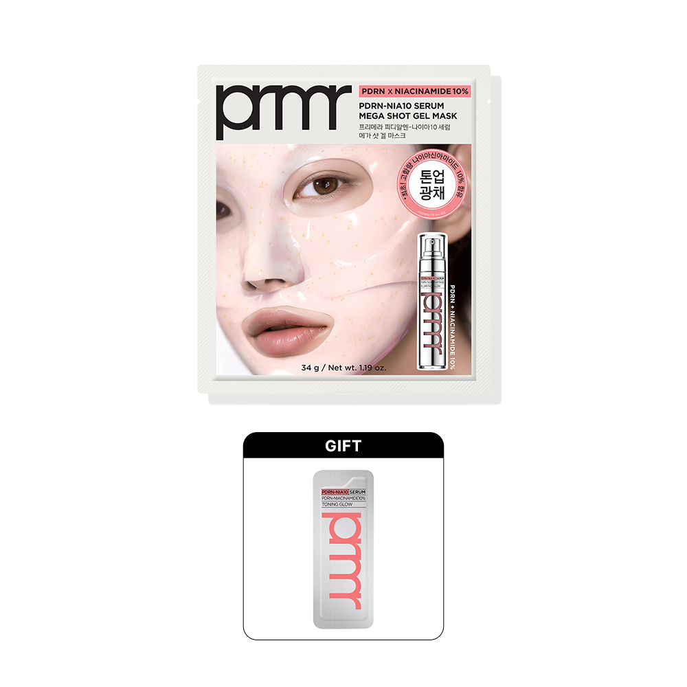 피디알엔-나이아10 세럼 메가 샷 겔 마스크 34g*1매
