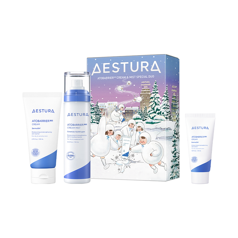 아토베리어365 크림&미스트 2종 세트(크림80ml+미스트120ml) 홀리데이 에디션