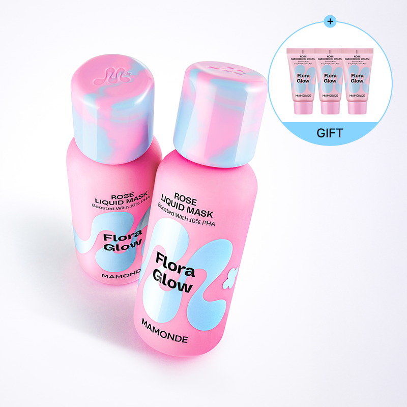 [더블] BEST 플로라글로우 로즈 리퀴드 마스크 (80ml x 2개)