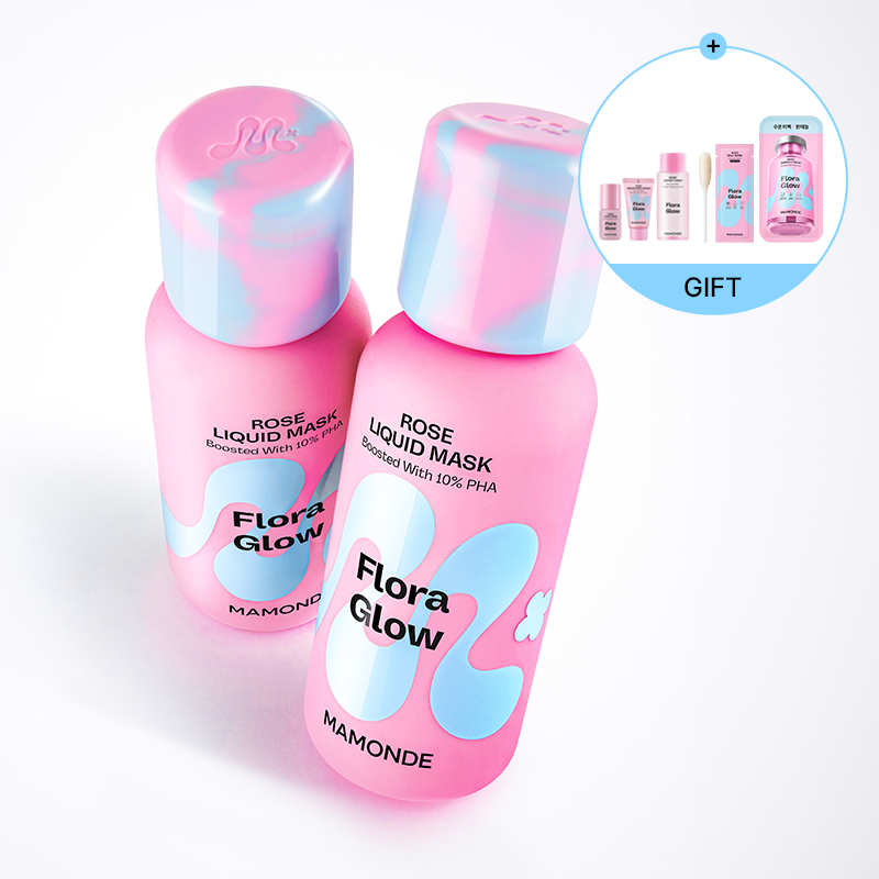 [더블] BEST 플로라 글로우 로즈 리퀴드 마스크 (80ml x 2개)