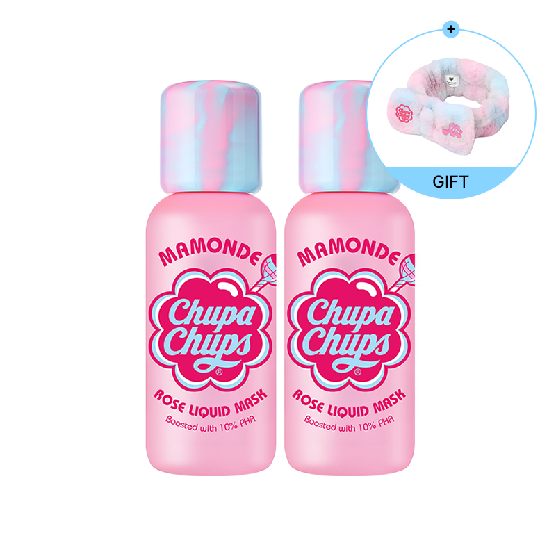[더블] 츄파춥스 X 플로라 글로우 로즈 리퀴드 마스크 (80mlx2개)