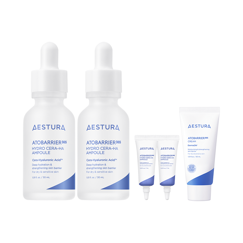 [더블]아토베리어365 세라-히알 속수분 앰플 30ml*2개