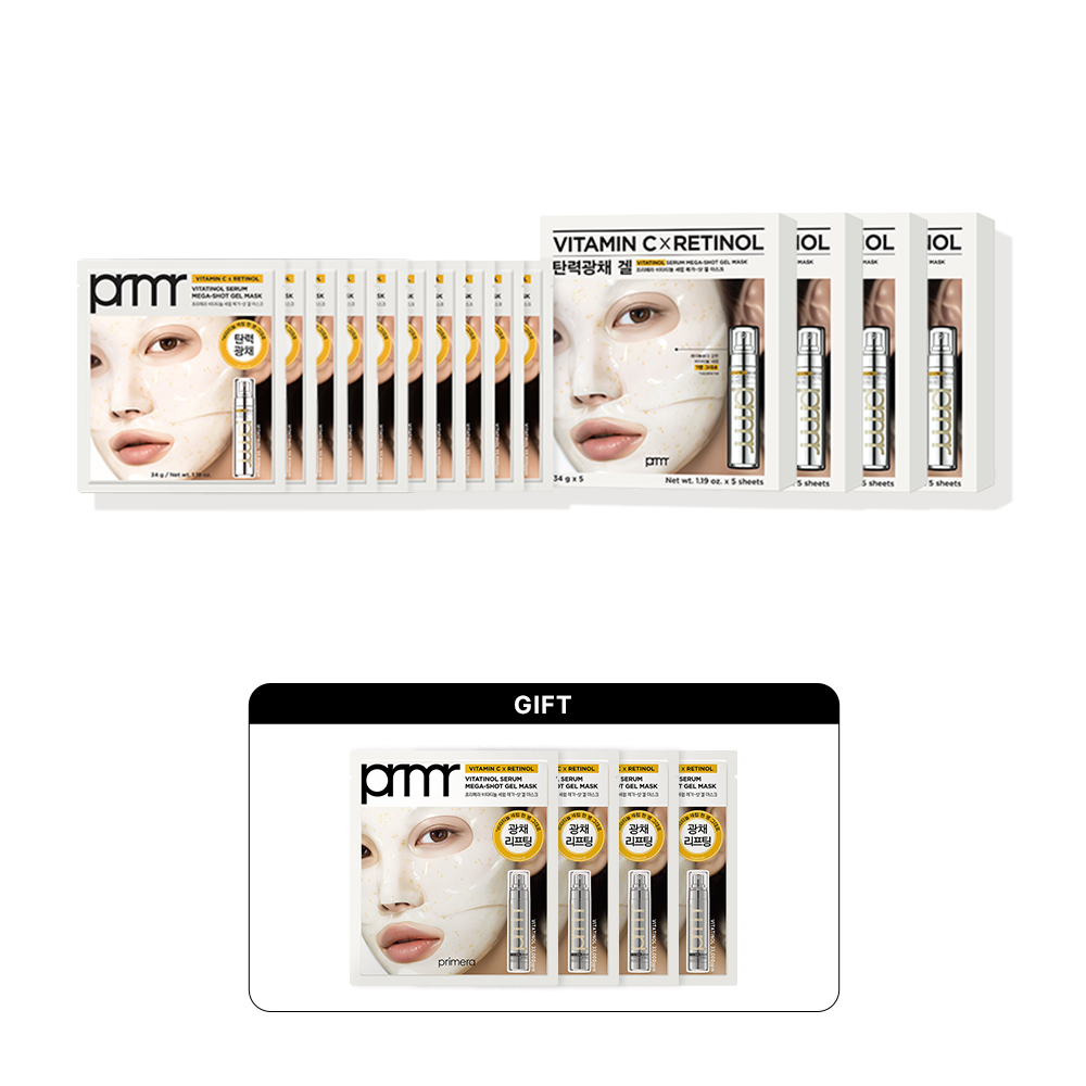 [4입] 비타티놀 세럼 메가샷 마스크세트 34g*5매X4개(총 20매)