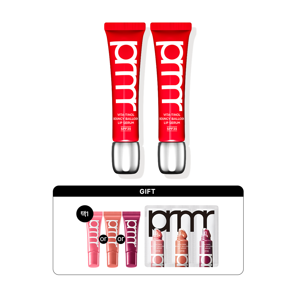 [더블] 비타티놀 바운시 벌룬 립 세럼 SPF35 레드 10g*2