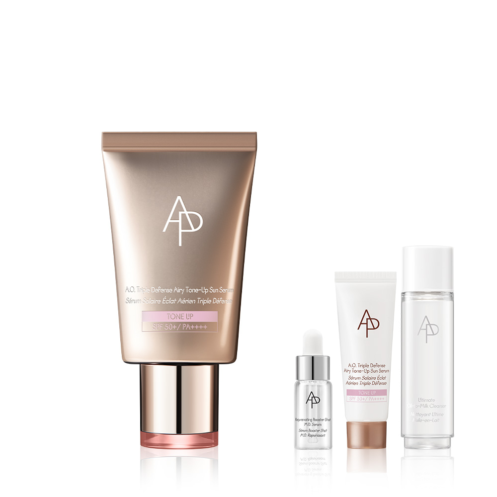 에이오 트리플 디펜스 에어리 톤업 선 세럼 40ml
