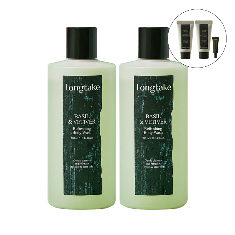 [2입] 바질앤베티버 리프레싱 바디워시 (300mlx2)