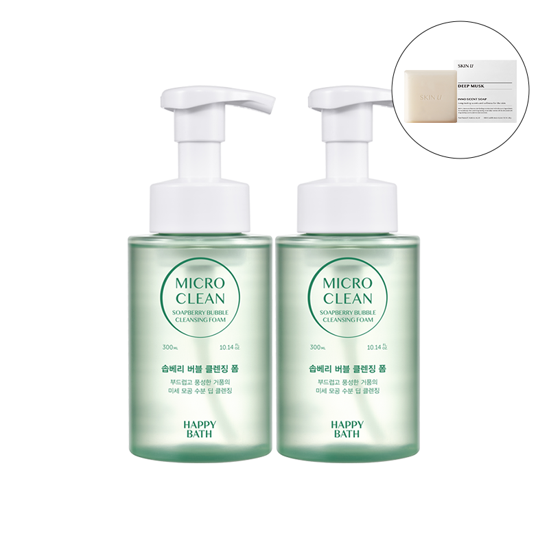 [2입] 마이크로 클린 솝베리 버블 클렌징폼 (300mlx2)