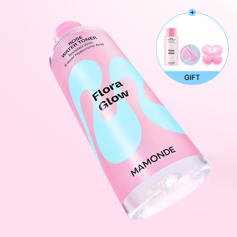 플로라 글로우 로즈 워터 토너 300ml