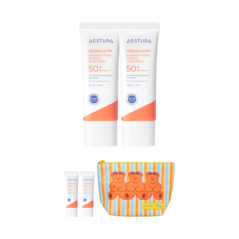 [더블]더마UV365 장벽수분 무기자차 선크림 40mlX2개 SPF50+ PA++++(본품1개 용량 추가 증정)