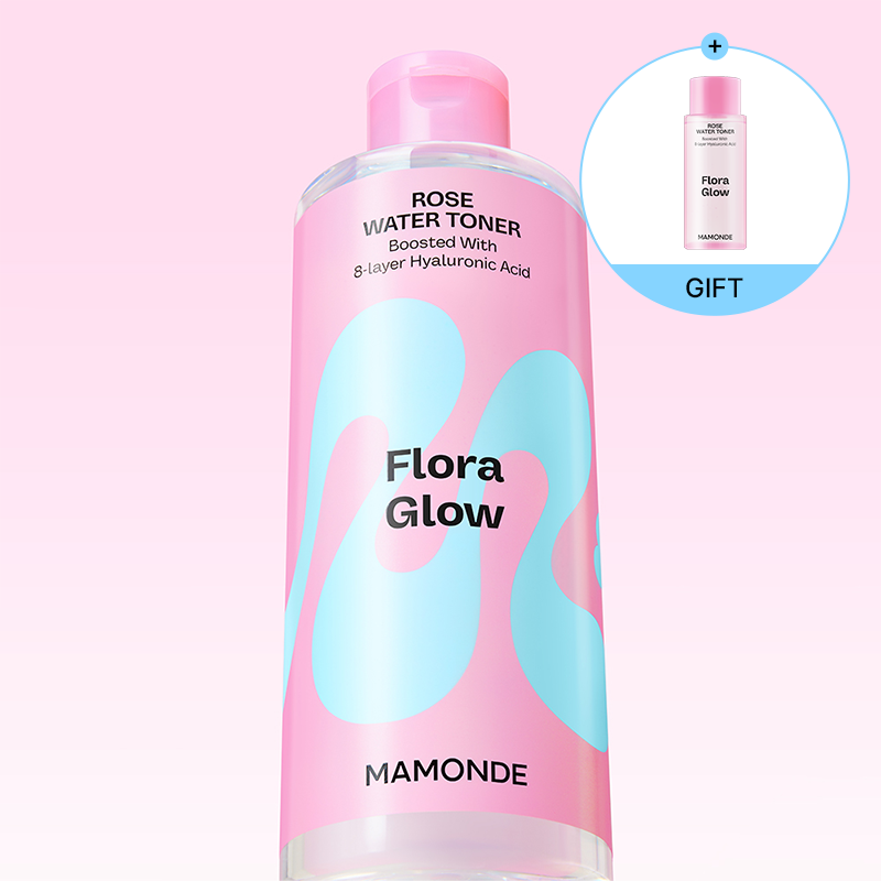 플로라 글로우 로즈 워터 토너 500ml