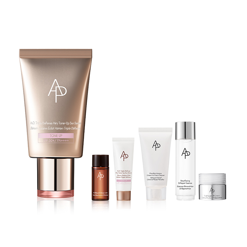 에이오 트리플 디펜스 에어리 톤업 선 세럼 40ml