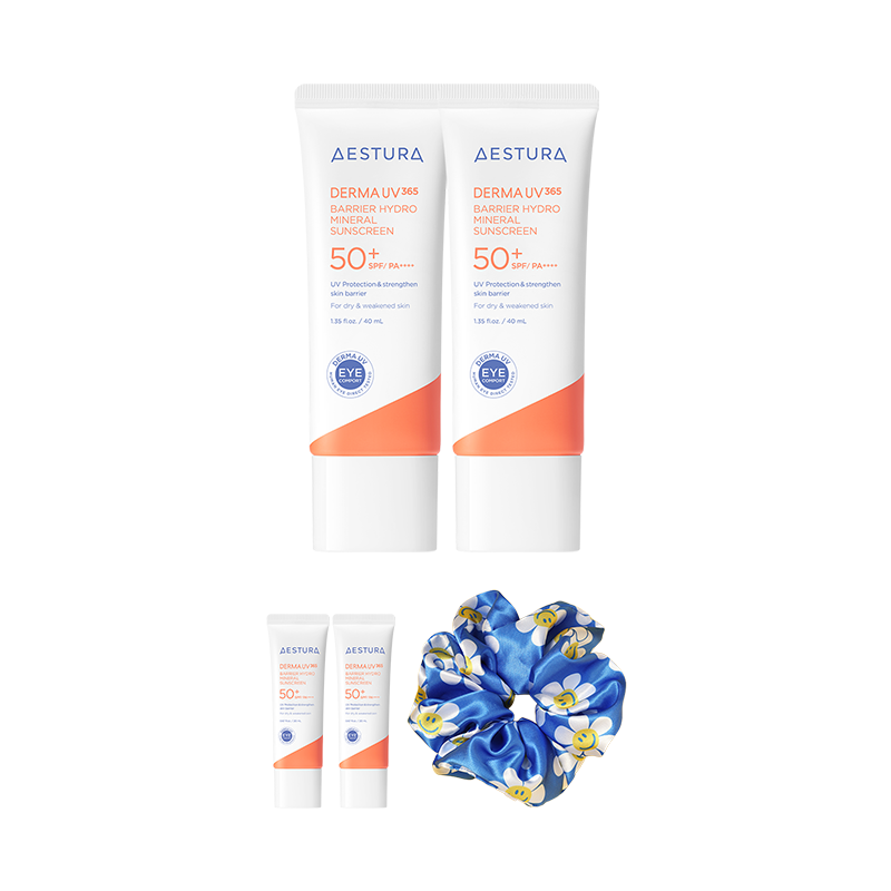 [더블]더마UV365 장벽수분 무기자차 선크림 40mlX2개 SPF50+ PA++++(본품1개 용량 추가 증정)