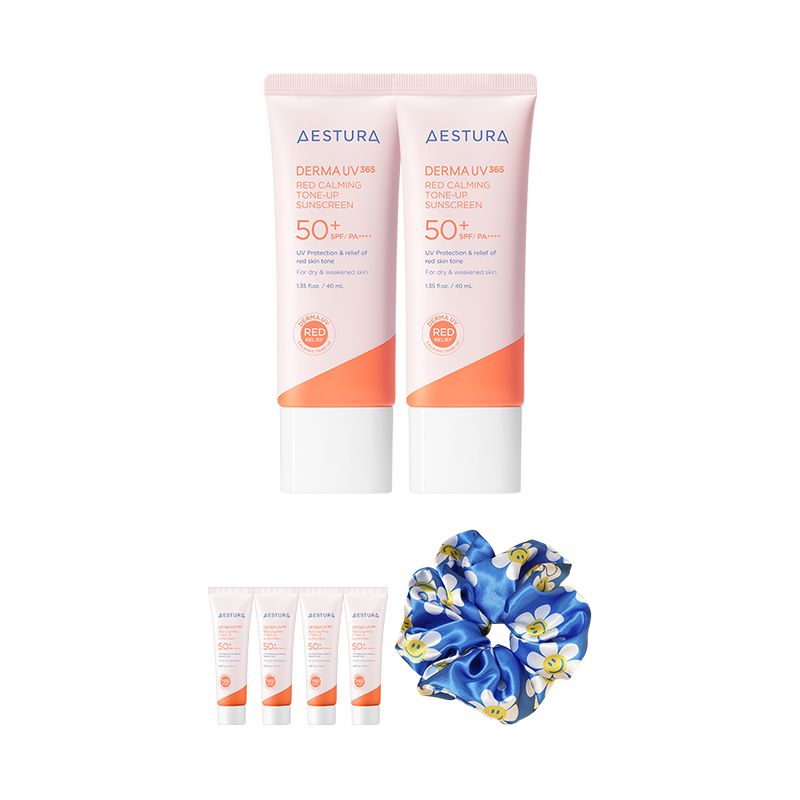 [더블]더마UV365 레드진정 톤업 선크림 40mlX2개 SPF50+ PA++++(본품1개 용량 추가 증정)