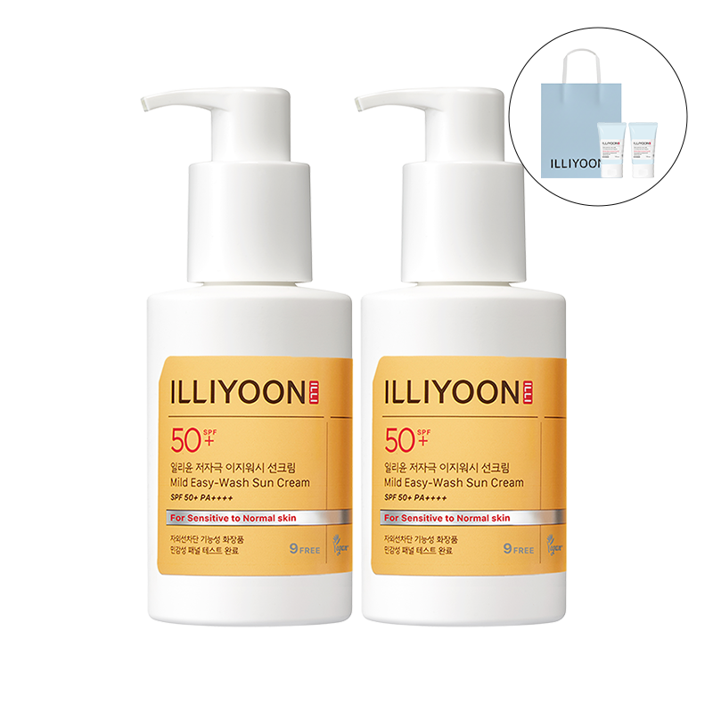[2입] 저자극 이지워시 선크림 SPF50+/PA++++ (150mlx2)