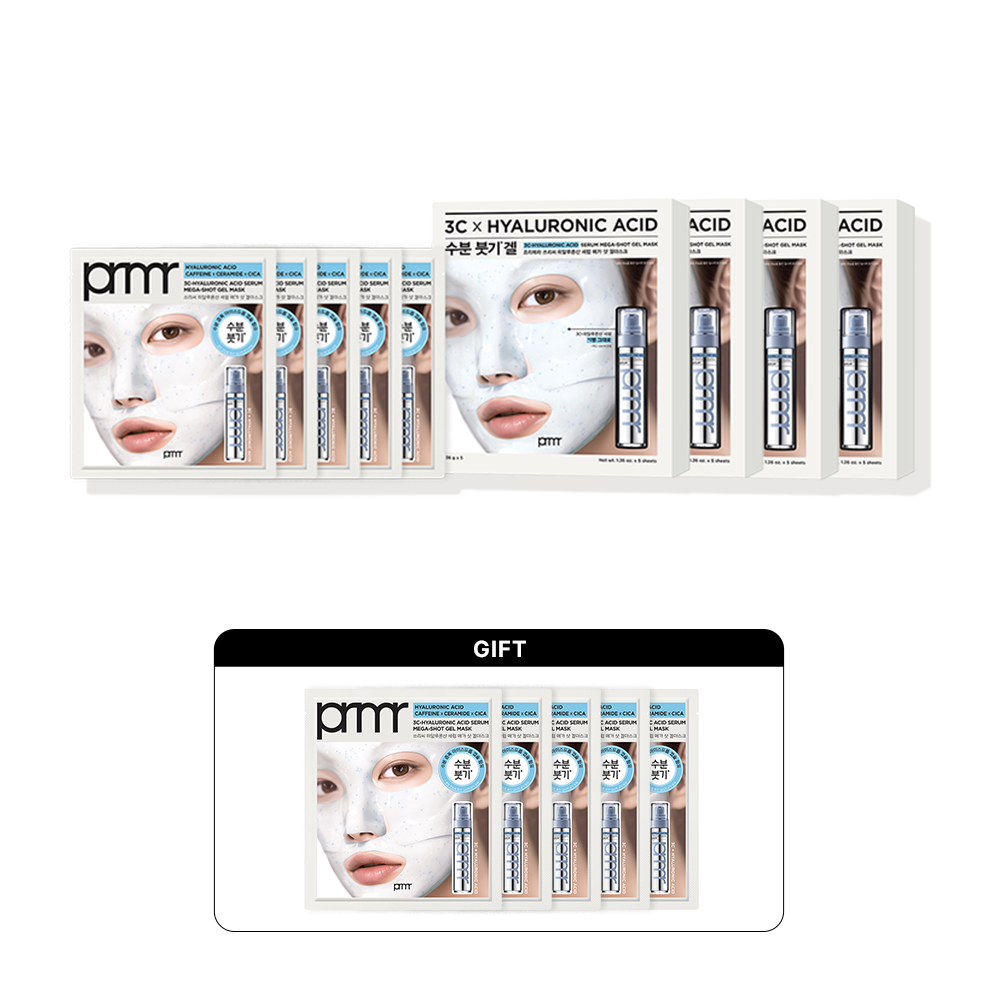[4개 SET] NEW 3C-히알루론산 세럼 메가 샷 겔 마스크 세트 36g*5매X4개(총 20매) 상품 이미지 1