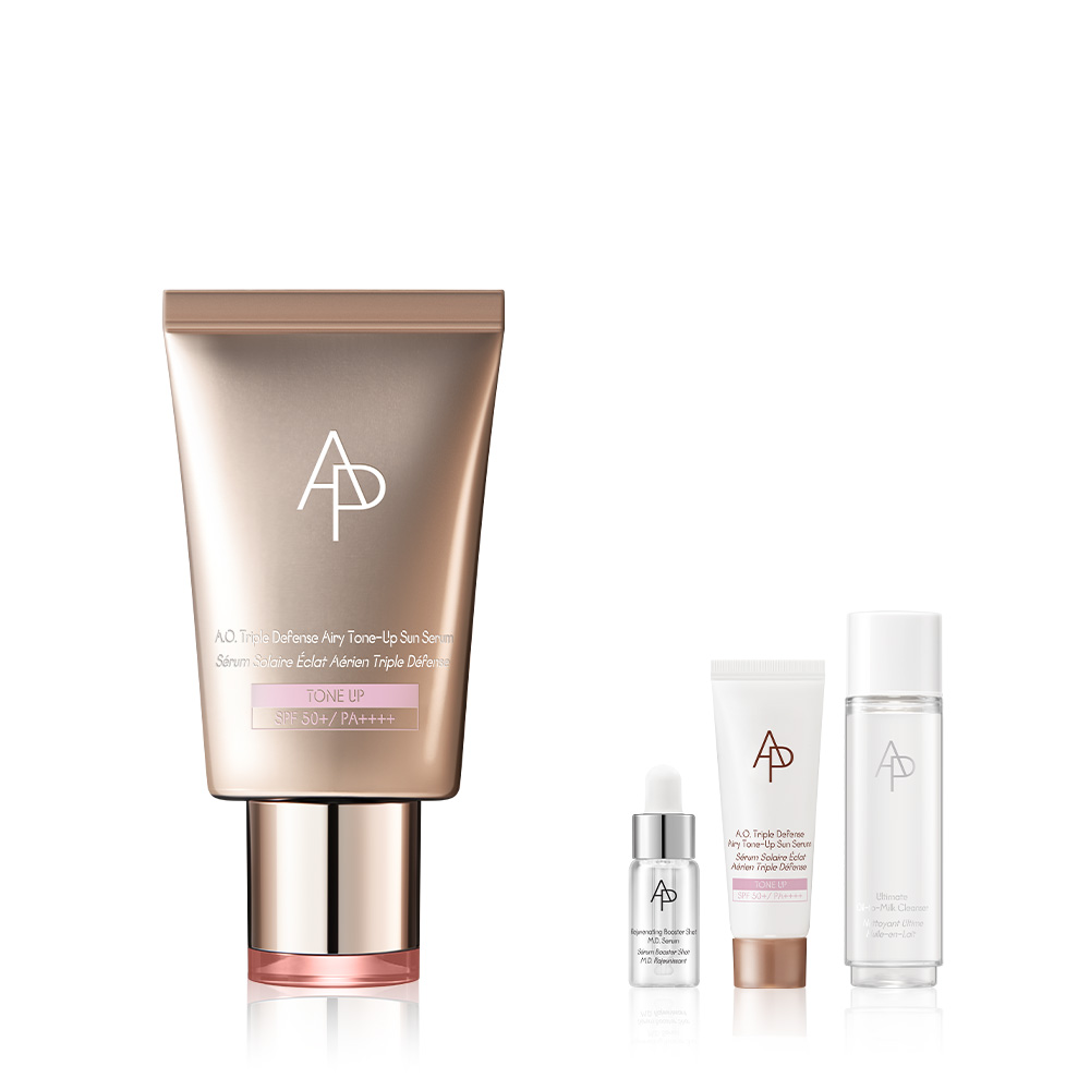 에이오 트리플 디펜스 에어리 톤업 선 세럼 40ml