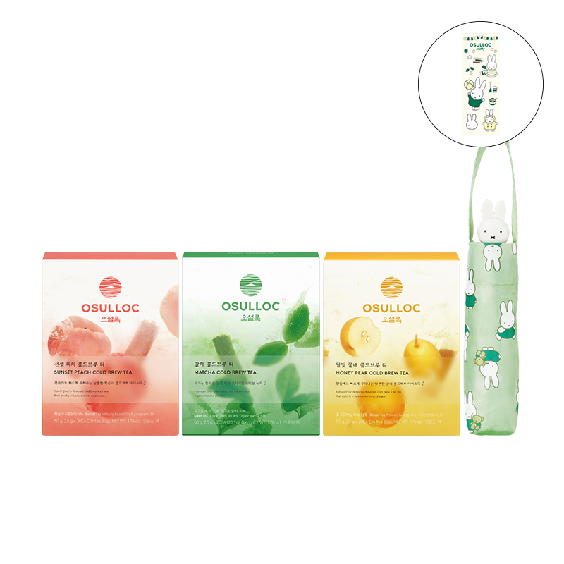 미피 양우산 1ea + 콜드브루 티 20입 3종 (선셋 피치/말차/달빛 꿀배) (원산지:상세설명참조)