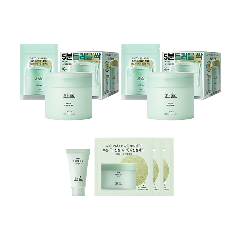 [2EA] 어린쑥 수분진정 패드 기획세트 (170ml/60+10매) 상품 이미지 1