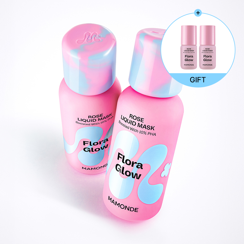 [더블] BEST 플로라 글로우 로즈 리퀴드 마스크 (80ml x 2개)