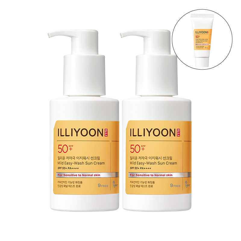 [2입] 저자극 이지워시 선크림 SPF50+/PA++++ (150mlx2) 상품 이미지 1