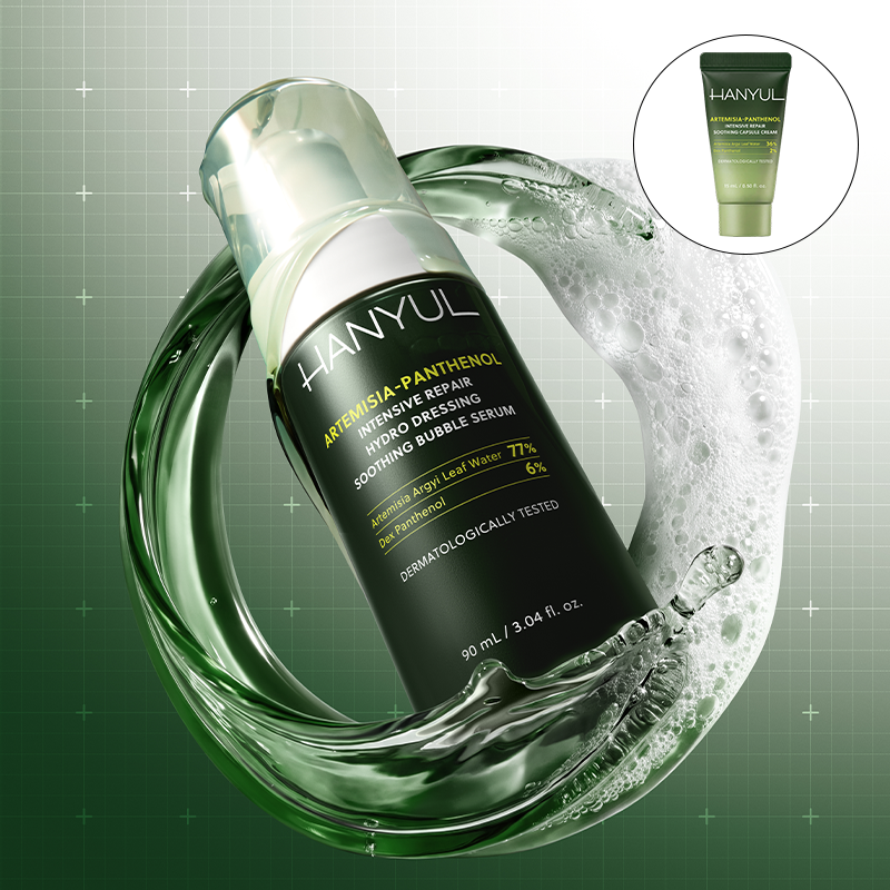 쑥판텐 인텐시브 리페어 수분드레싱 진정 버블 세럼 90ml 상품 이미지 1