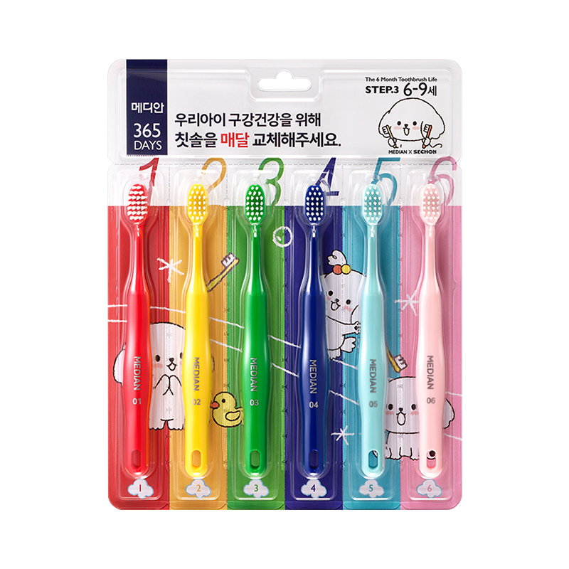 키즈 365DAYS step3 칫솔 6입