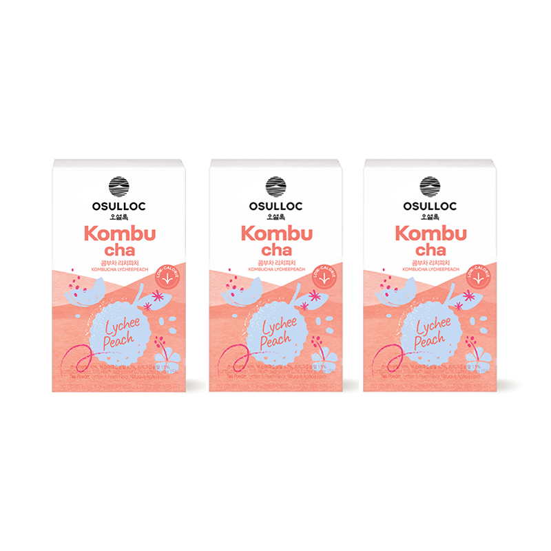 [3BOX] 콤부차 리치피치 10입 (원산지:상세설명참조) 상품 이미지 1